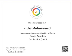 Google Analytics Certified Best Digital Marketing Analyst in Riyadh