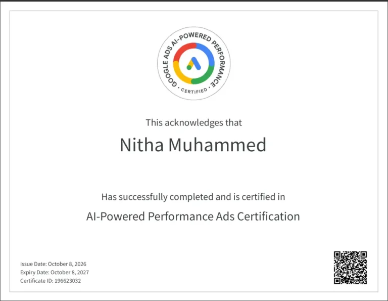 Ai Performance Ads Certified Best Digital Marketing Analyst in Riyadh